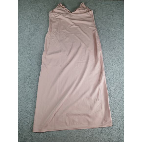 A New Day Dress Womens XXL 2XL Pink Maxi Slip Spaghetti Strap Jewel V Neck NWT - Picture 8 of 10